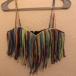 *SOLD* BEBE, Tyedie Crop/Bra Style Top.